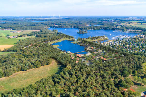 Vakantiepark vanuit de lucht